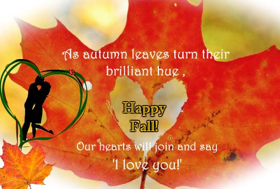 Our Hearts Will Join In Autumn! Free Love eCards, Greeting Cards | 123 ...