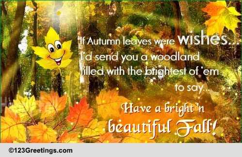 Woodland Of Autumn Wishes... Free Magic of Autumn eCards, Greeting ...