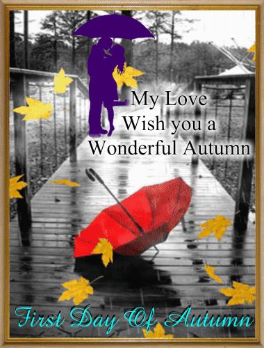 An Autumn Love Card.
