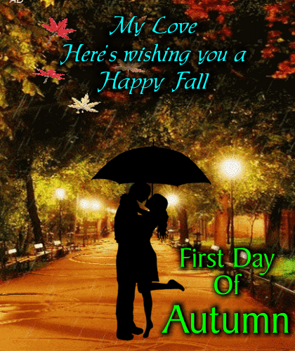 A Happy Fall Ecard For Your Sweetheart.