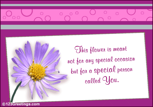 You Are Special...