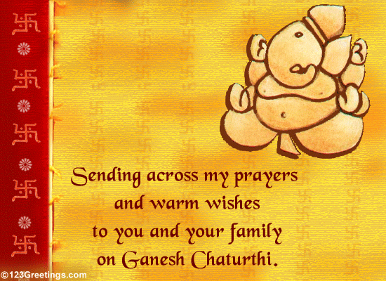 Warm Wishes On Ganesh Chaturthi...