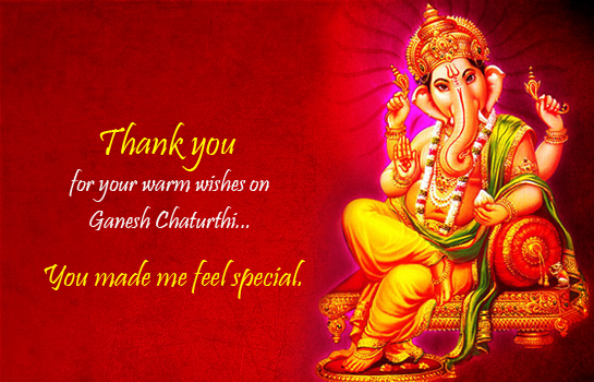 Thank You For Your Wishes. Free Ganesh Chaturthi eCards, Greeting Cards