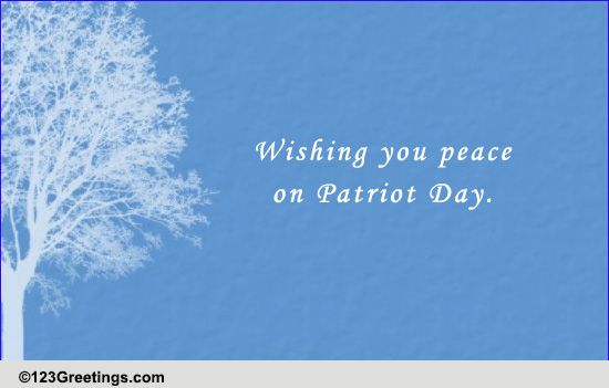 Peace Wish On Patriot Day...