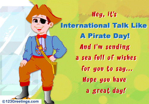 Let Talk Like A Pirate!