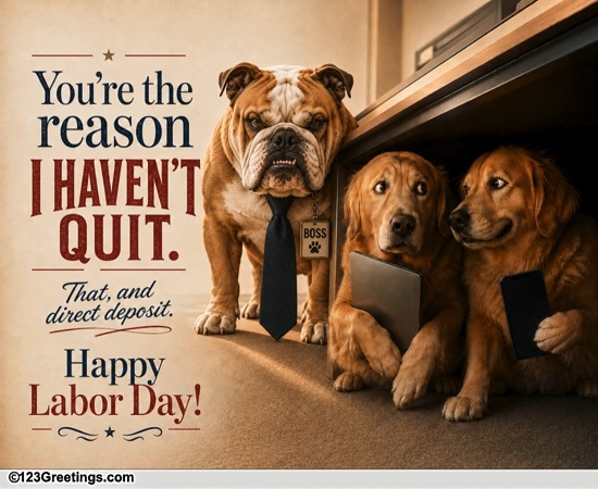 A Funny Labor Day Wish For A Colleague