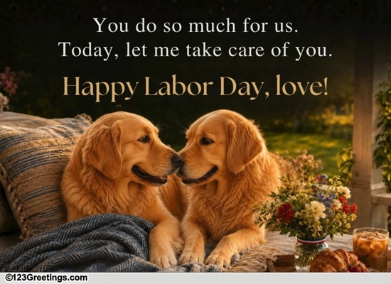 Sweet Labor Day Wish For Your Partner