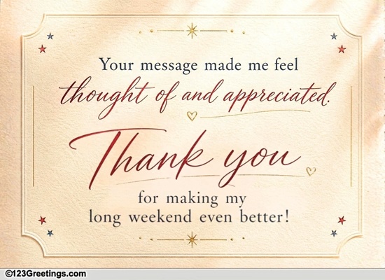 Thankyou Message For Labor Day Wishes