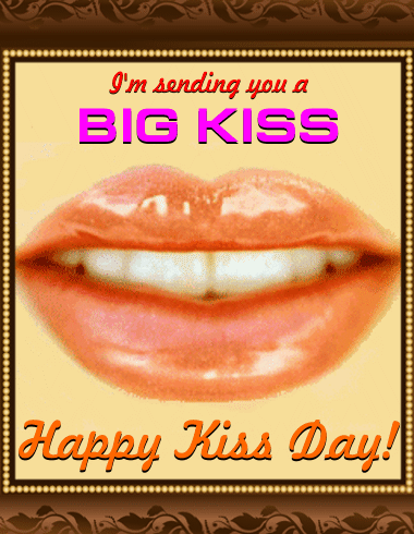 A Big Kiss Ecard!
