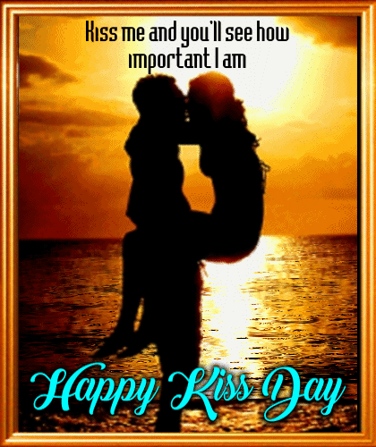 A Very Sweet Kiss Day Card.