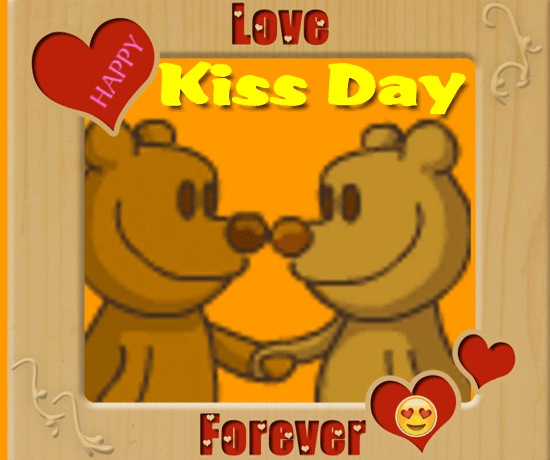 A Cute And Funny Kiss Day Card For You