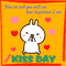 A Cute Kiss Day Card For You.