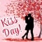 Beautiful Kiss Day Card For Your Love.