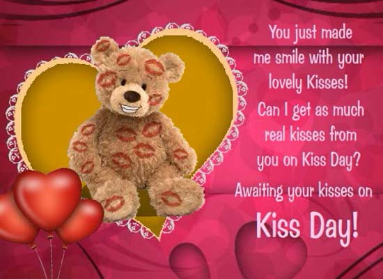 Wishing To Be Kissed! Free Kiss Day eCards, Greeting Cards | 123 Greetings