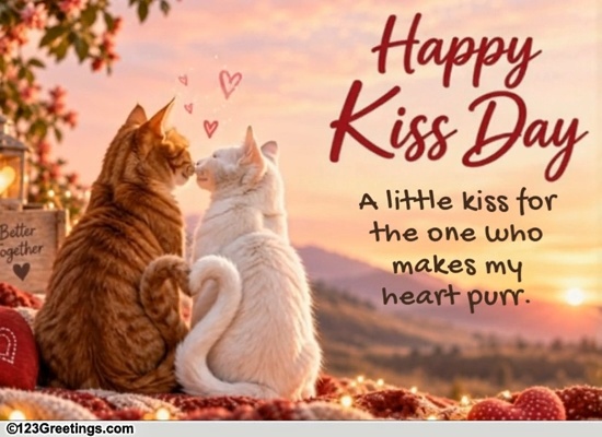 Kiss Day Ecard For Your Special Person