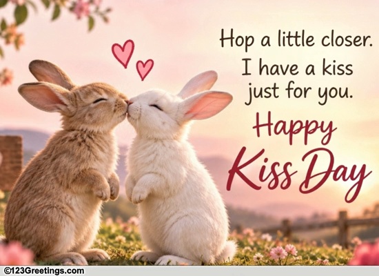 Send Your Sweetheart A Kiss Day Wish
