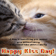 A Kiss Day Ecard Just For You.