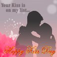 My Happy Kiss Day Card.