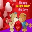 A Kiss Day Card For My Love.