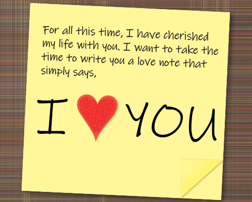 I Love You Notes For Her