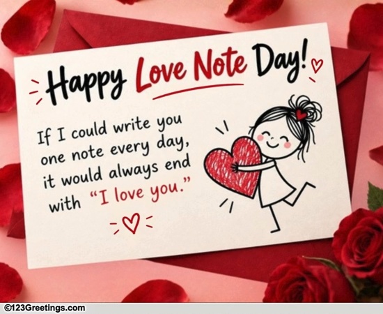 For Someone Special On Love Note Day