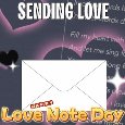 Sending Love On Love Note Day.