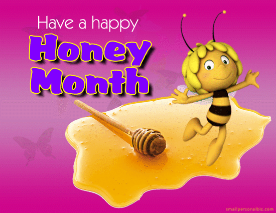 A Cute Honey Month Ecard.