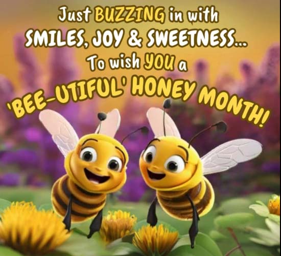 Bee-Utiful Honey Month Free Honey Month eCards, Greeting Cards | 123 ...