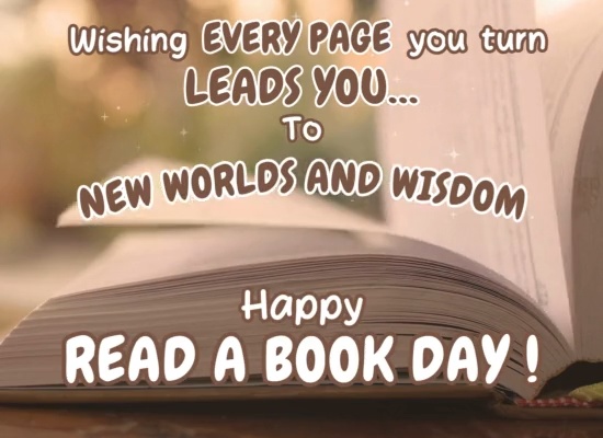 Read A Book Day Card For Dear One!