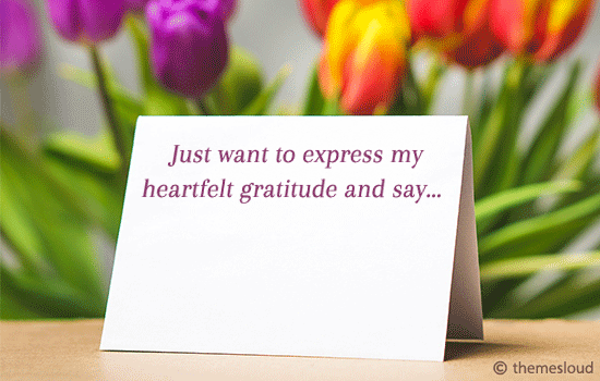 Express Gratitude & Say, Thank You!