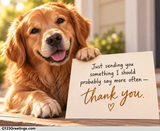 A Heartfelt Note For Thank You Day