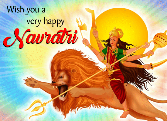 A Happy Navratri Card For You.