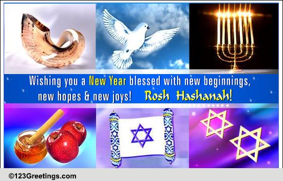 Wishing You A Blessed Rosh Hashanah! Free Religious Blessings eCards ...