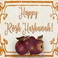 Happy Rosh Hashanah Blessings Apples.