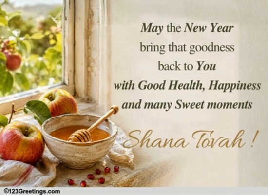 A Warm Rosh Hashanah Wish For A Friend