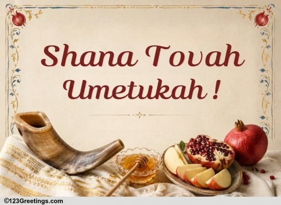 Send An Elegant Rosh Hashanah Ecard