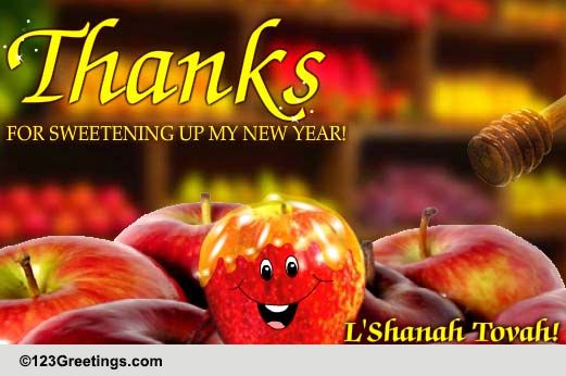 Rosh Hashanah Sweet Thanks!