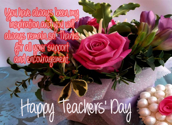 My Teacher, My Inspiration. Free Teachers' Day (India) eCards | 123 ...