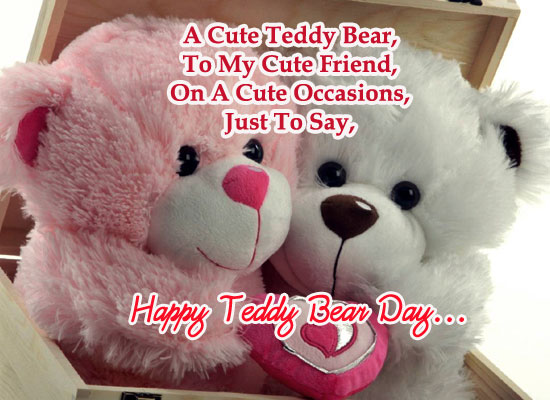 happy teddy day my friend