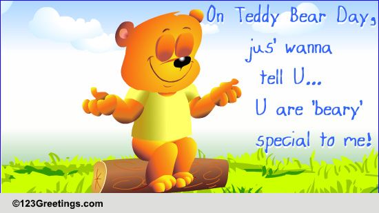Teddy Bear Day Cards, Free Teddy Bear Day Wishes, Greeting Cards | 123 ...
