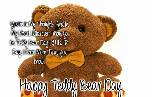 In My Thoughts. Free Teddy Bear Day eCards, Greeting Cards | 123 Greetings