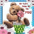 My Cute Teddy Bear Day Ecard.