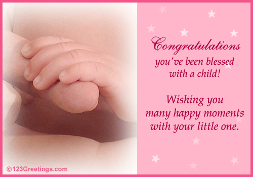 New Baby Congrats And Blessings!