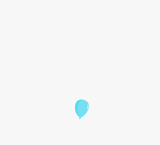 It’s A Boy, Animated Blue Balloon!