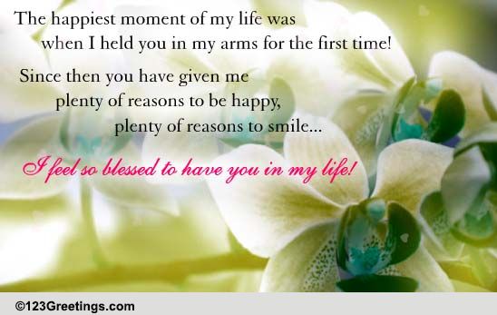 I Feel So Blessed To Have You!