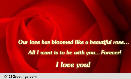 Love You Forever! Free Floral Wishes eCards, Greeting Cards | 123 Greetings