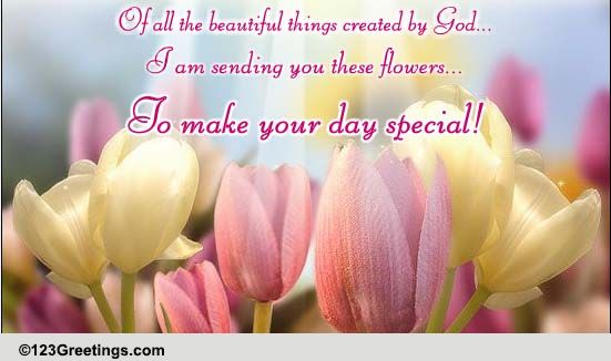 Special Day! Free Floral Wishes eCards, Greeting Cards | 123 Greetings