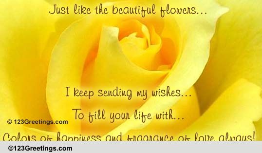 Happiness And Love Filled Wishes!