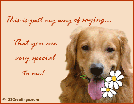 You Are Very Special To Me!
