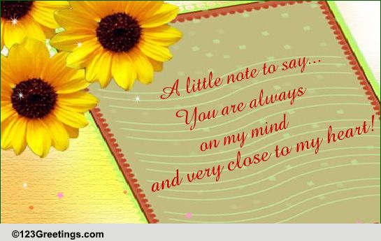 You Are On My Mind!